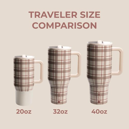 HydroJug Traveler - 32 oz Insulated Water Bottle with Handle & Flip Straw - Leak Resistant, Fits Cup Holder