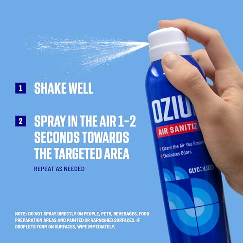 Ozium Air Sanitizer & Odor Eliminator Spray, Country Fresh, 8 Ounce