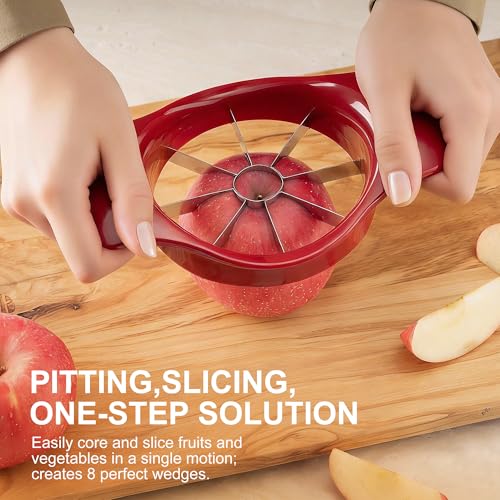 Stainless Steel Apple Slicer and Corer with 8 Sharp Blades
