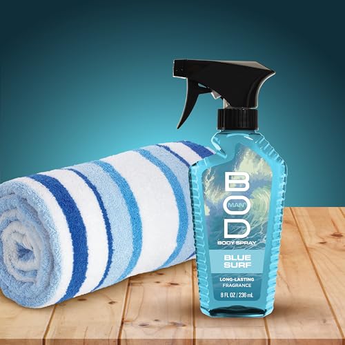 BOD Man Blue Surf Fragrance Body Spray, 8 fl oz - Refreshing Scent