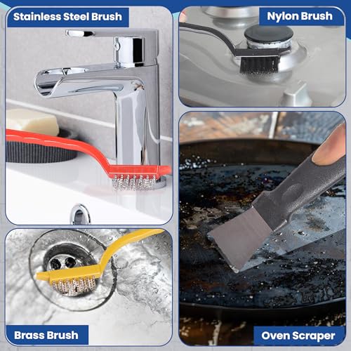 Multifunctional Crevice Cleaning Brush Set - 7 Pcs for Tight Spaces