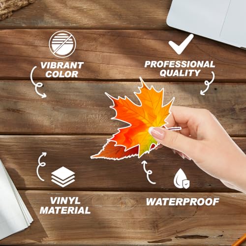 Autumn Leaves Sticker Pack - 30 Vinyl Fall Foliage Stickers