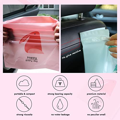 60PCS Portable Waterproof Car Trash Bags - Easy Stick-On & Leakproof