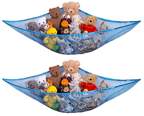Handy Laundry Stuffed Animal Organizer Hammock - 5.5ft Mesh Toy Storage