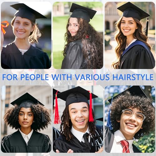 Graduation Cap Headband Brown Anti-Fall Grad Hat Holder with Adhesive Felt
