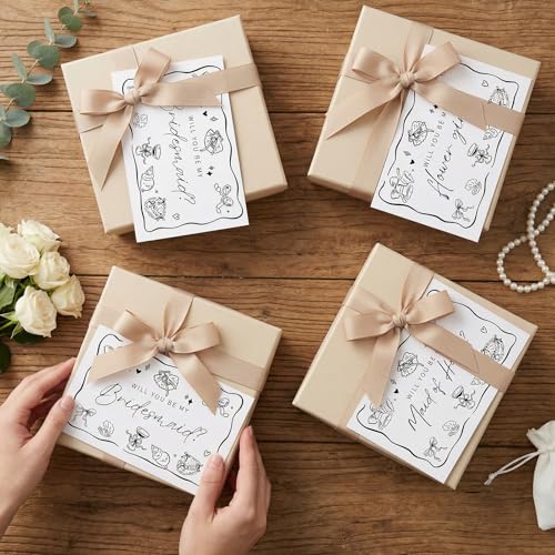 12-Piece Bridesmaid Proposal Card Set with Envelopes & Stickers
