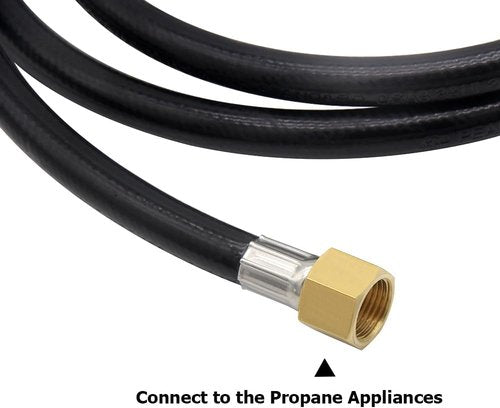 Hooshing 6FT Propane Regulator Hose - 3/8" Flare Elbow Adapter for Blackstone Griddles