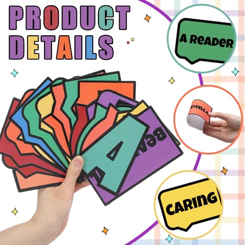 Doodle Affirmation Mirror Stickers - 20 Pcs Classroom Decor
