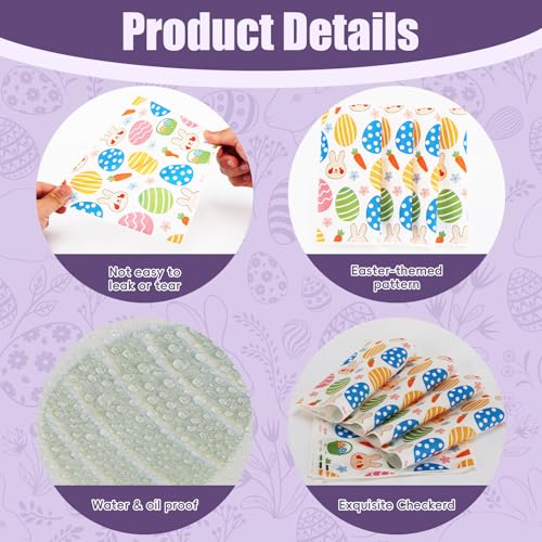 100 Wax Paper Sheets 7x7 Inch - Non-Stick Deli Paper for Food