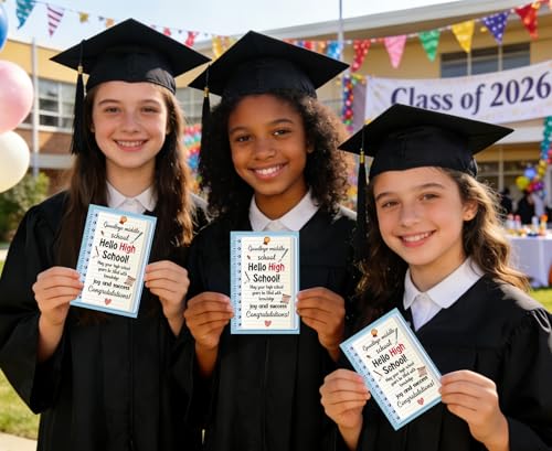 8th Grade Graduation Card - Goodbye Middle School, Hello High School