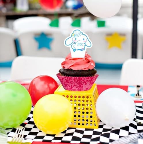 30pcs Kids Birthday Cake Decorations with Cupcake Toppers