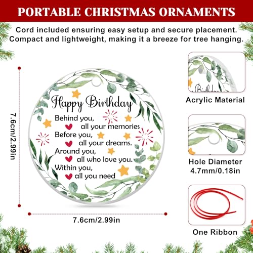Inspirational Christmas & Birthday Gift Ornament for Women & Men - Friendship Decor