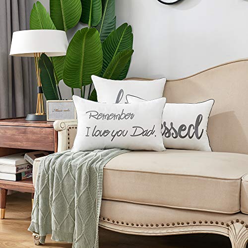 Remember I Love You Dad Pillow Cover 20x12 inches - Thanksgiving & Christmas Gift