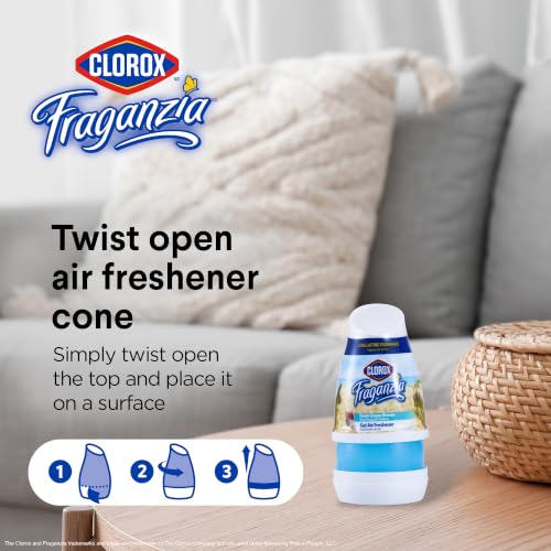 Clorox Fraganzia Gel Air Freshener Cone, Fresh Ocean Breeze, 6 Oz