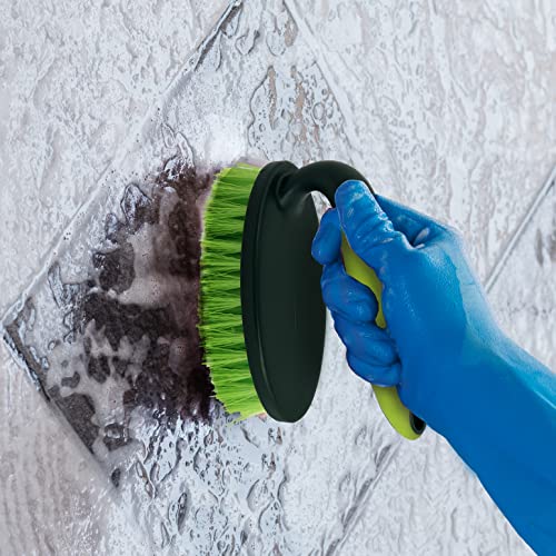 Pine-Sol Heavy Duty Scrub Brush with Comfort Grip - Iron Handle for All-Purpose Cleaning