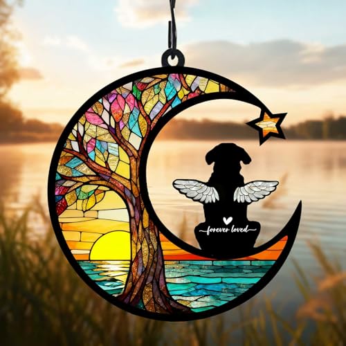 Personalized Dog Memorial Suncatcher - DIY Pet Loss Sympathy Gift