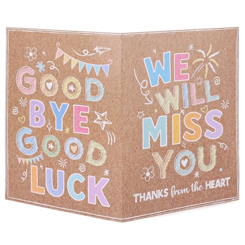 Lasuroa Giant Farewell Greeting Card, Jumbo Goodbye Card, 15.75x10.63 Inch