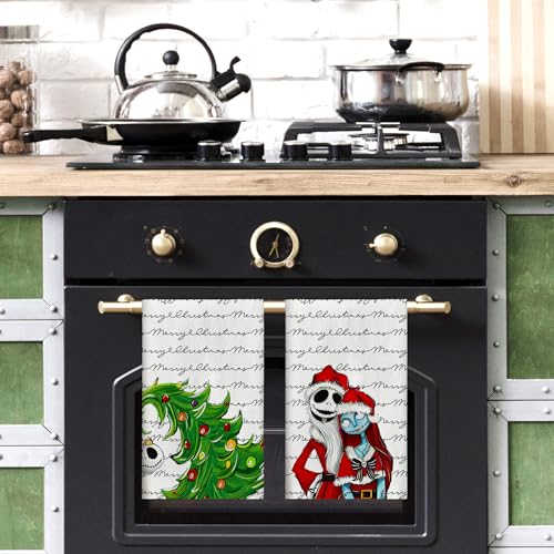 Christmas Kitchen Towels 18x26 Inch Holiday Dish Towels Home Decor Gift Set