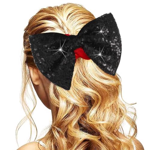 CAKURE Satin Bow Hair Scrunchies Elastic Ponytail Holder Hair Ties