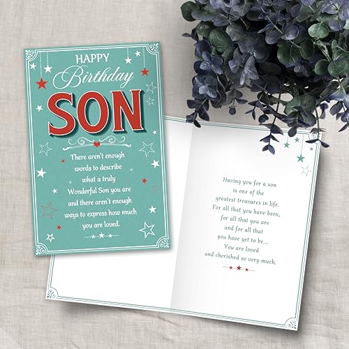 Heartfelt Birthday Card for Son - Meaningful Gift from Parents