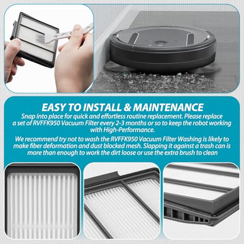 3-Pack HEPA Filters for Shark RV1001AE, RV1001, RV1101ARUS Vacuums
