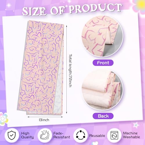 Kpop Party Table Runner 12 x 72 Inch Pink Lightning Table Decor