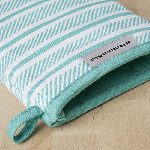 KitchenAid Albany Mini Oven Mitt Set - 2-Pack, Aqua Sky