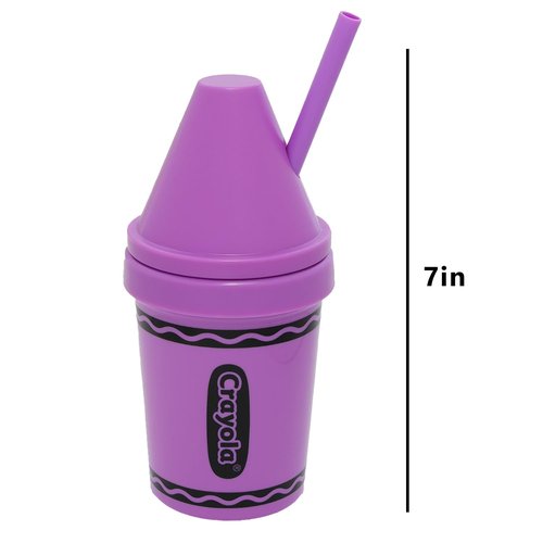 Crayola 13 Oz Water Bottle Set - Bundle with 2 Refillable Cups with Straws for School Supplies, Sports, Party Supplies, More Tumbler Cups for Toddlers Birthday