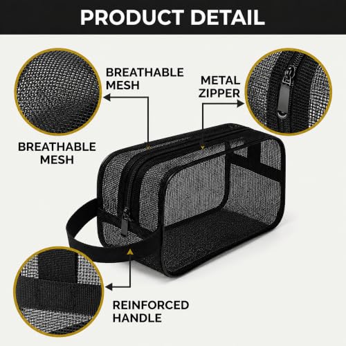 Mesh Shower Caddy Bag - Portable and Quick-Dry for Gym & Dorm