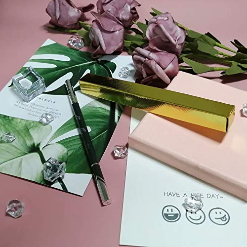 50 Pack Golden Cardboard Eyeliner and Nail Oil Pen Boxes