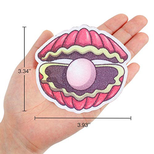 Secopad Non-Slip Bathtub Stickers, Sea Shell Shower Floor Decals - 16 Pack