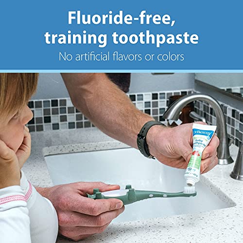 Dr. Brown's Infant-to-Toddler Toothbrush & Fluoride-Free Toothpaste Set, 2 Count - Giraffe