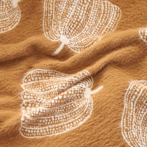 Brown Velvet Throw Pillow Cover 18x18 Inch with Hidden Zipper