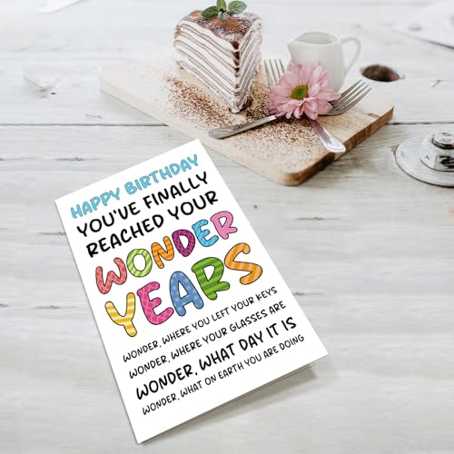 Funny Old Age Birthday Card for Milestone Birthdays - 50th to 90th