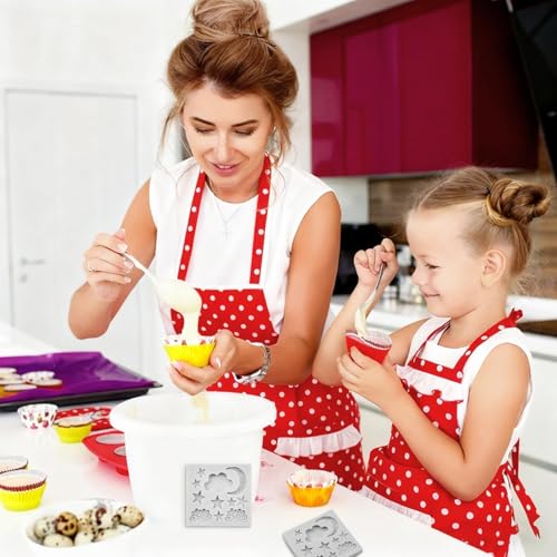 Asofelk Sky Theme Silicone Fondant Mold - Star, Moon & Cloud Candy & Cake Decorating Tool