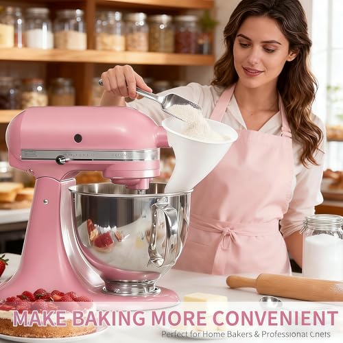 Flour Funnel for KitchenAid Mixer - No-Mess Baking Tool