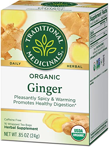 Organic Ginger Herbal Tea - Promotes Healthy Digestion (Pack of 2)