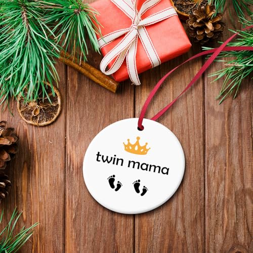 Twin Mom Christmas Ornament - Gift for Expecting Mothers