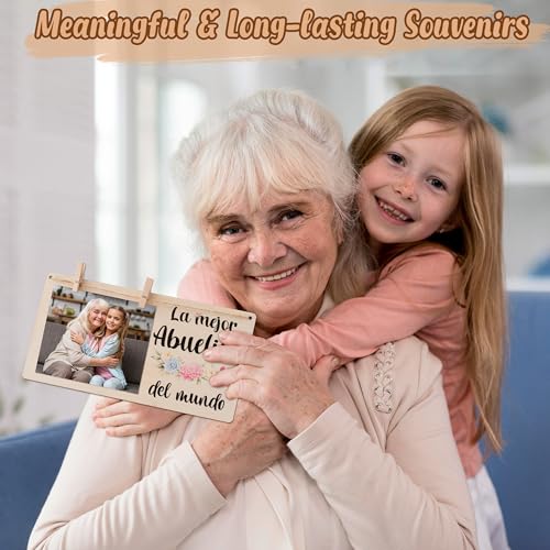 La Mejor Abuelita Del Mundo Wooden Photo Frame Gift