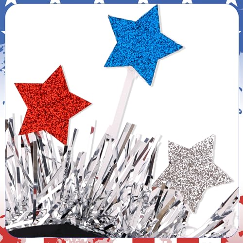 CIEHER 4th of July Patriotic Star Headband Red White and Blue