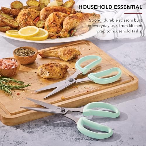 KitchenAid Classic 2-Piece Spearmint Kitchen Shear Set with Blade Sheath