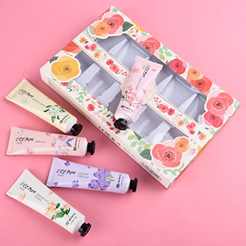Nineaccy Hand Cream Gift Set - 5-Pack Travel Size Moisturizing Lotion for Dry Skin