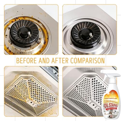 Heavy Duty Kitchen Oil Stain Cleaner Spray - 240ml Multipurpose