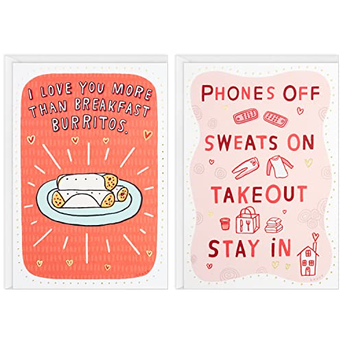 Hallmark Funny Valentine's Day Cards Pack - Breakfast Burritos