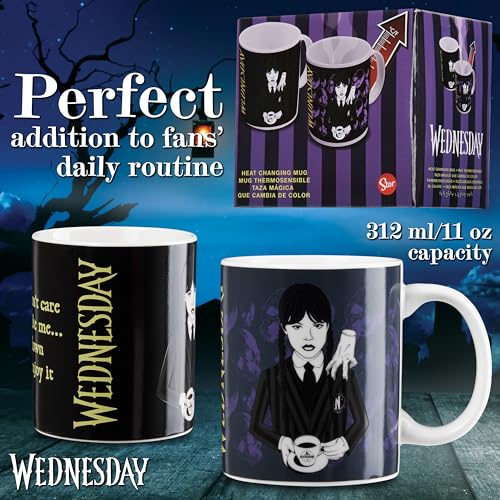 Wednesday Color Changing Magic Mug - Gothic Ceramic Coffee Cup