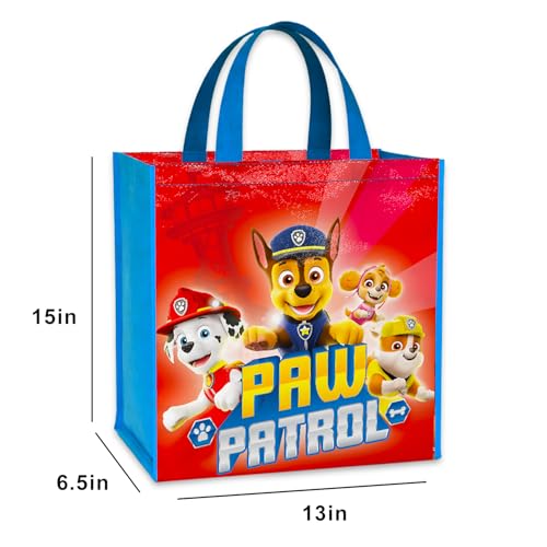 Paw Patrol Reusable Tote Bag - Double-Sided 15" Grocery Bag