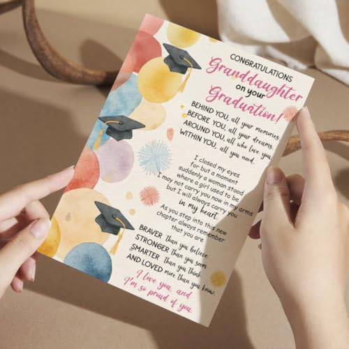 Graduation Card for Granddaughter - Proud of You 2026