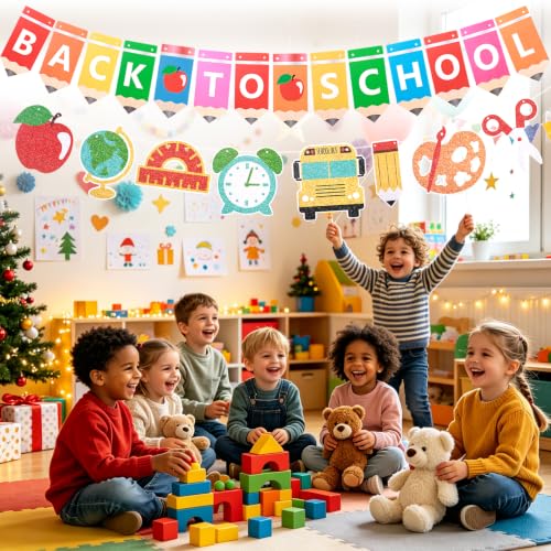 Back to School Banner DIY Kit - Cardstock Welcome Sign Classroom Decor