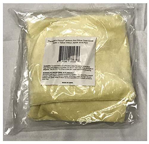 Deluxe Yellow Velour Jackson Roll Zip Pillowcase - Fits 17" x 7"