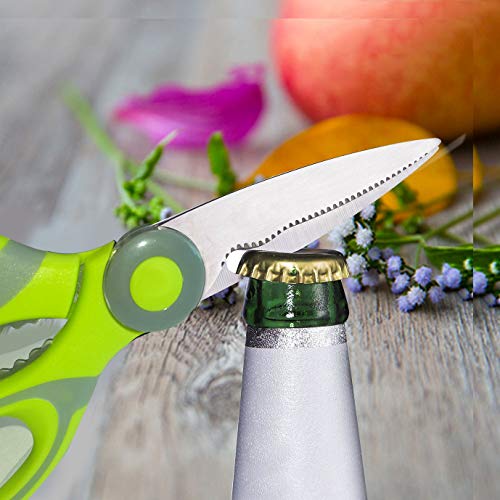 Acelone Heavy Duty Kitchen Shears - Ultra Sharp Stainless Steel Scissors for Meat, Vegetables, and More